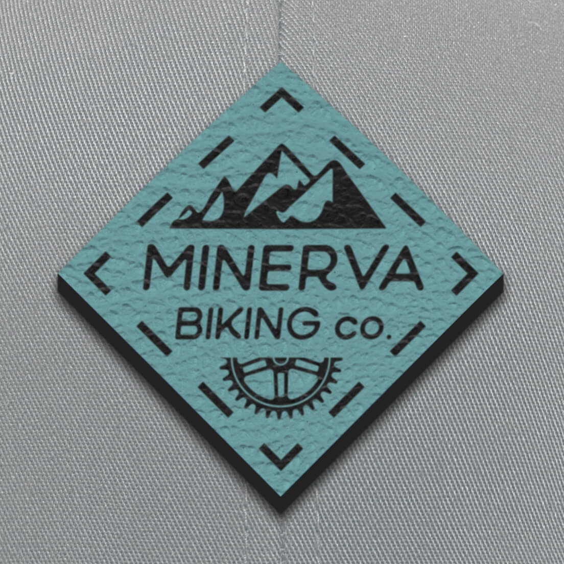 Pacific Headwear faux leather patch example